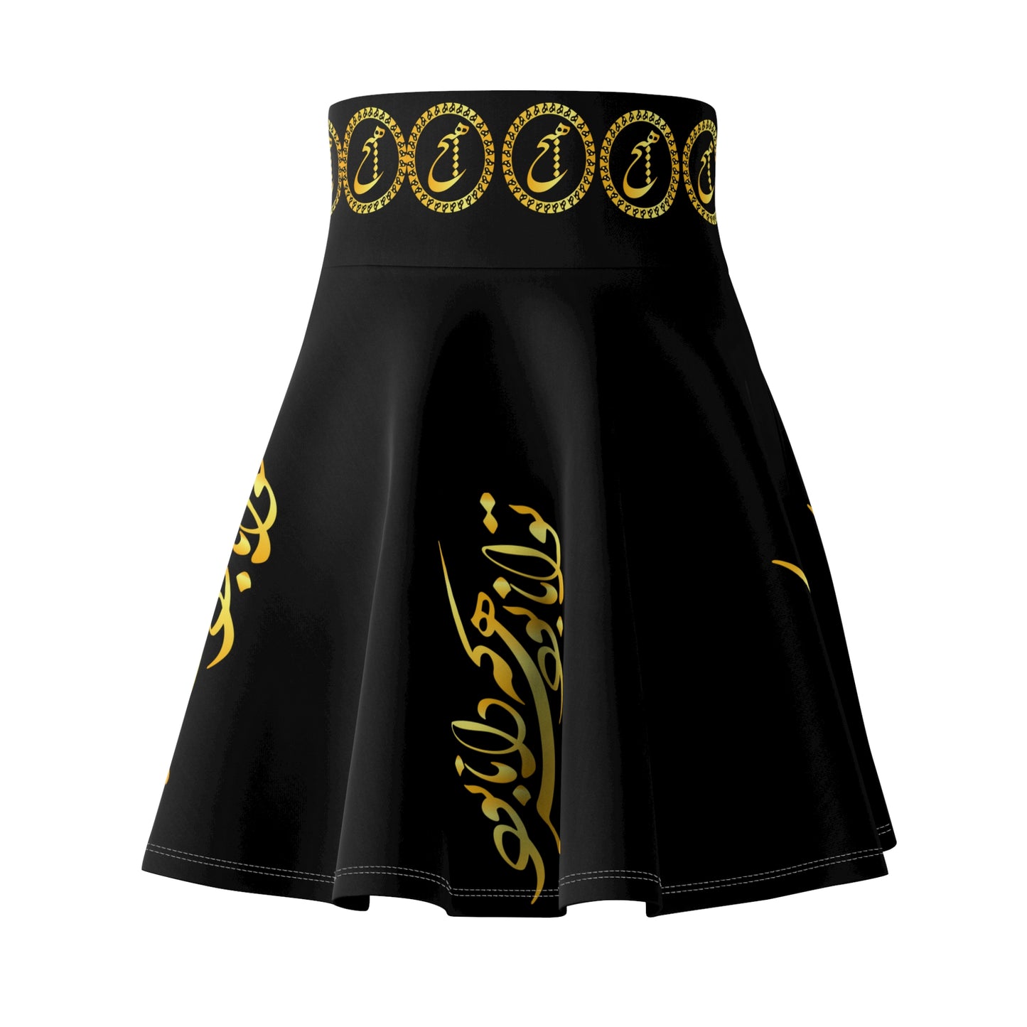 PERSIAN CALLIGRAPHY SKATER SKIRT توانا بود هر که دانا بود