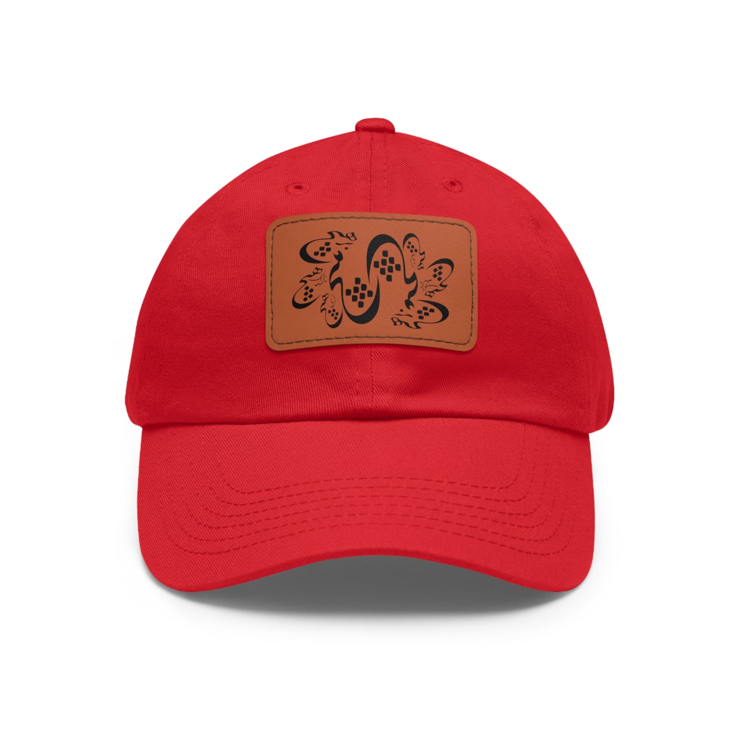 Persion Calligraphy Dad Hat with Leather Patch هیچ