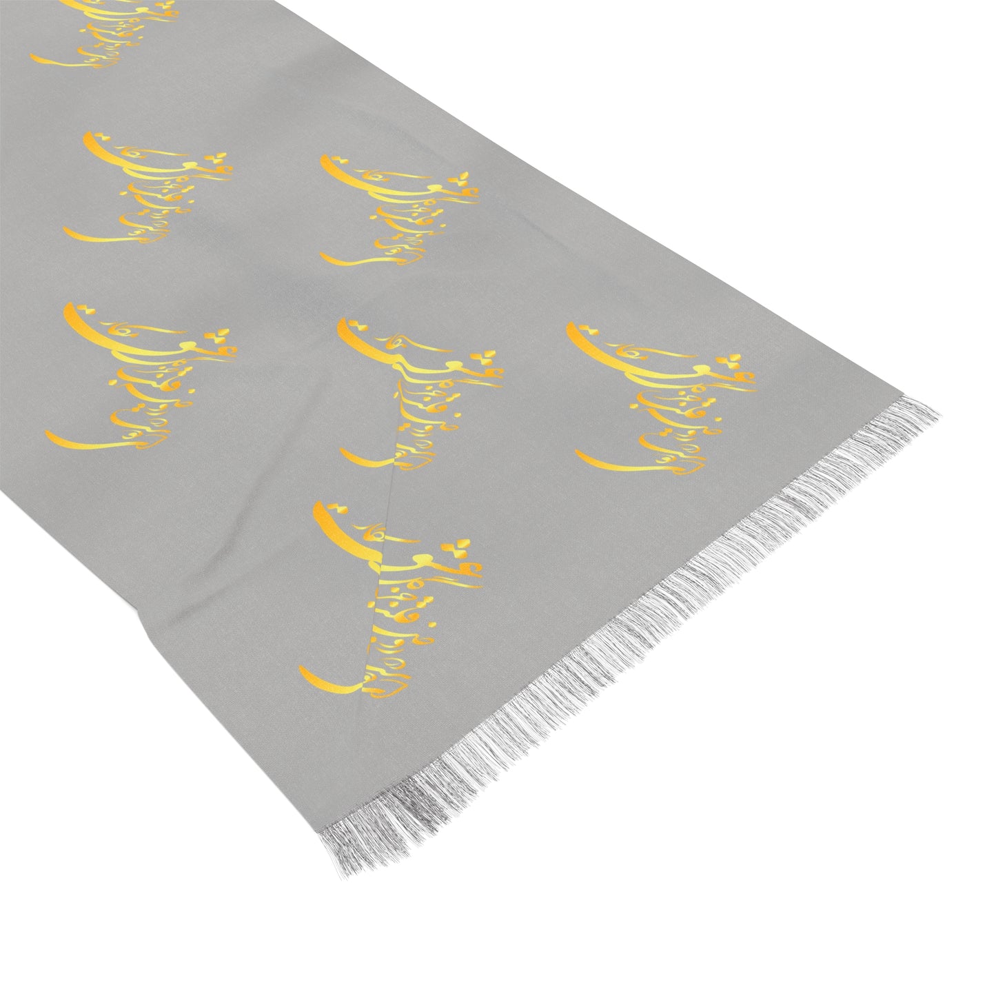 PERSIAN CALLIGRAPHY SCARF "ای دوست در روضه قلب جز گل عشق مکار"