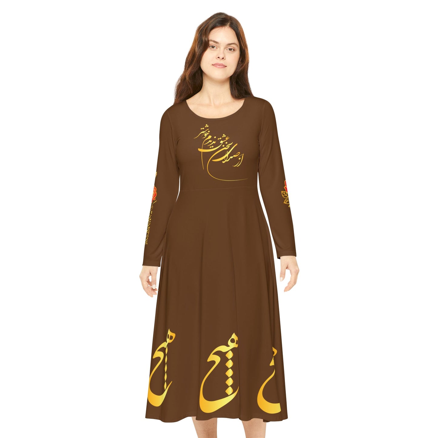 PERSIAN CALLIGRAPHY HICH DANCE DRESS