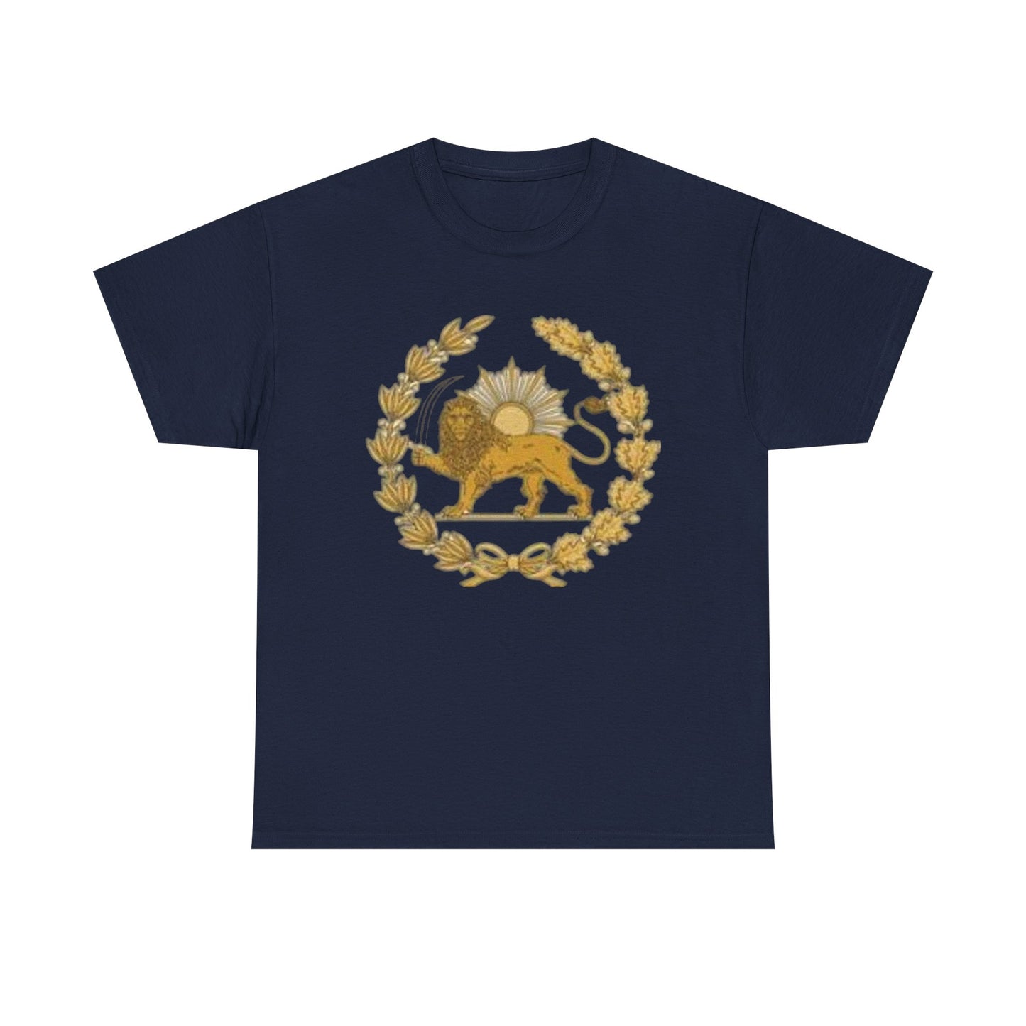 T-SHIRT VINTAGE LION PERSAN ET SOLEIL – SYMBOLE IRANIEN