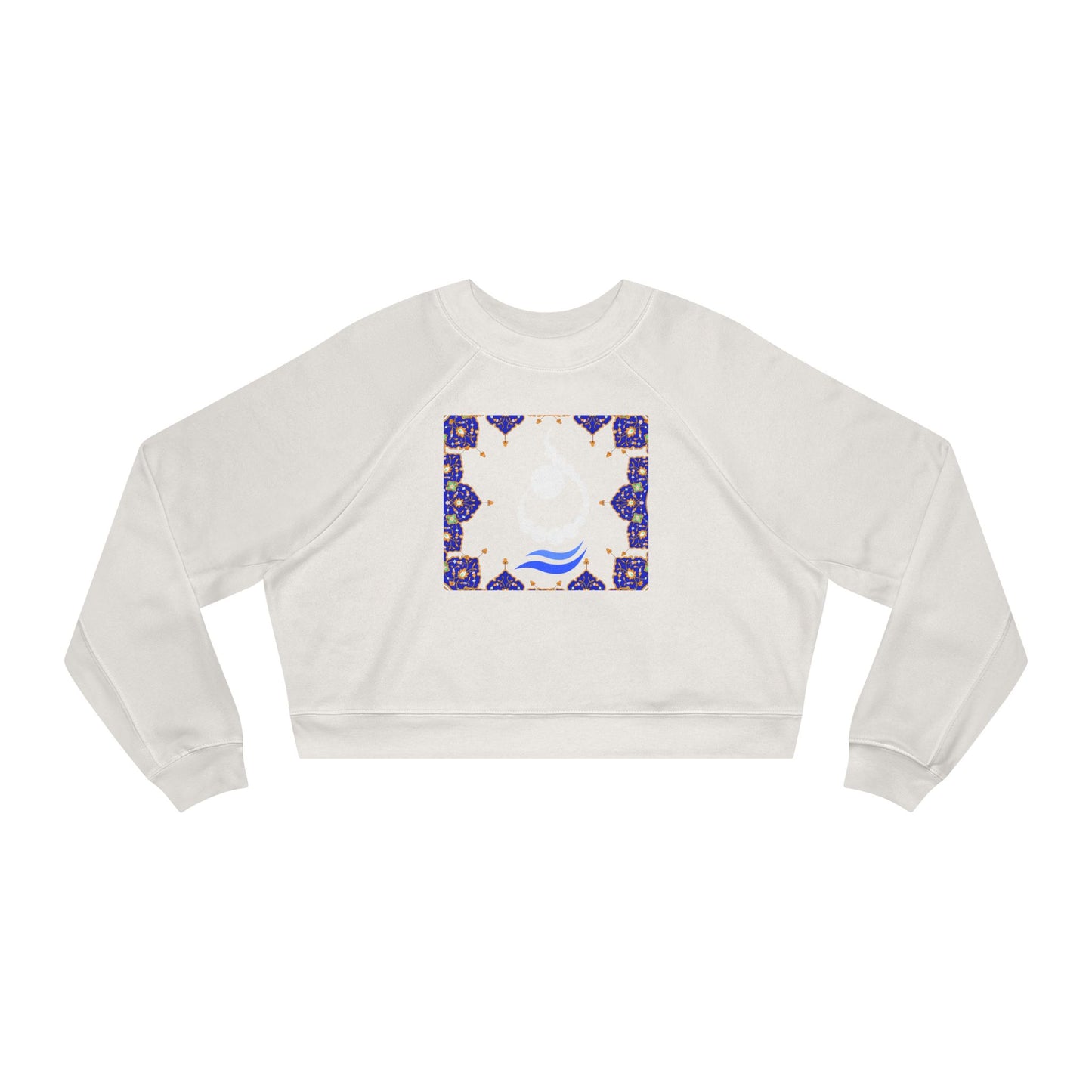 RUMI POEM & LETTER N " ن " CROP PULLOVER