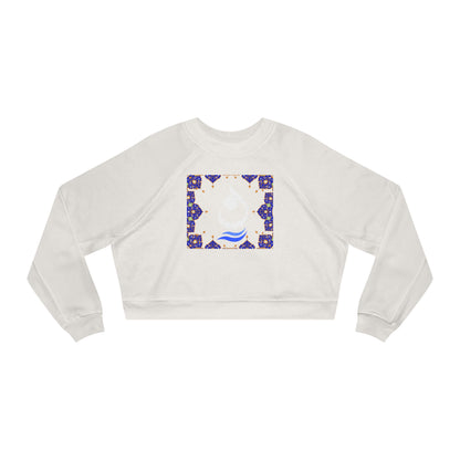 RUMI POEM & LETTER N " ن " CROP PULLOVER