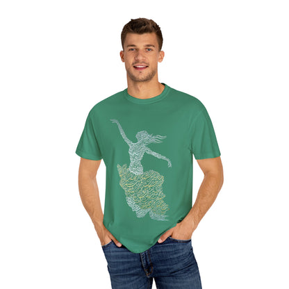 PERSIAN IRAN MAP WOMEN CALLIGRAPHY T-SHIRT