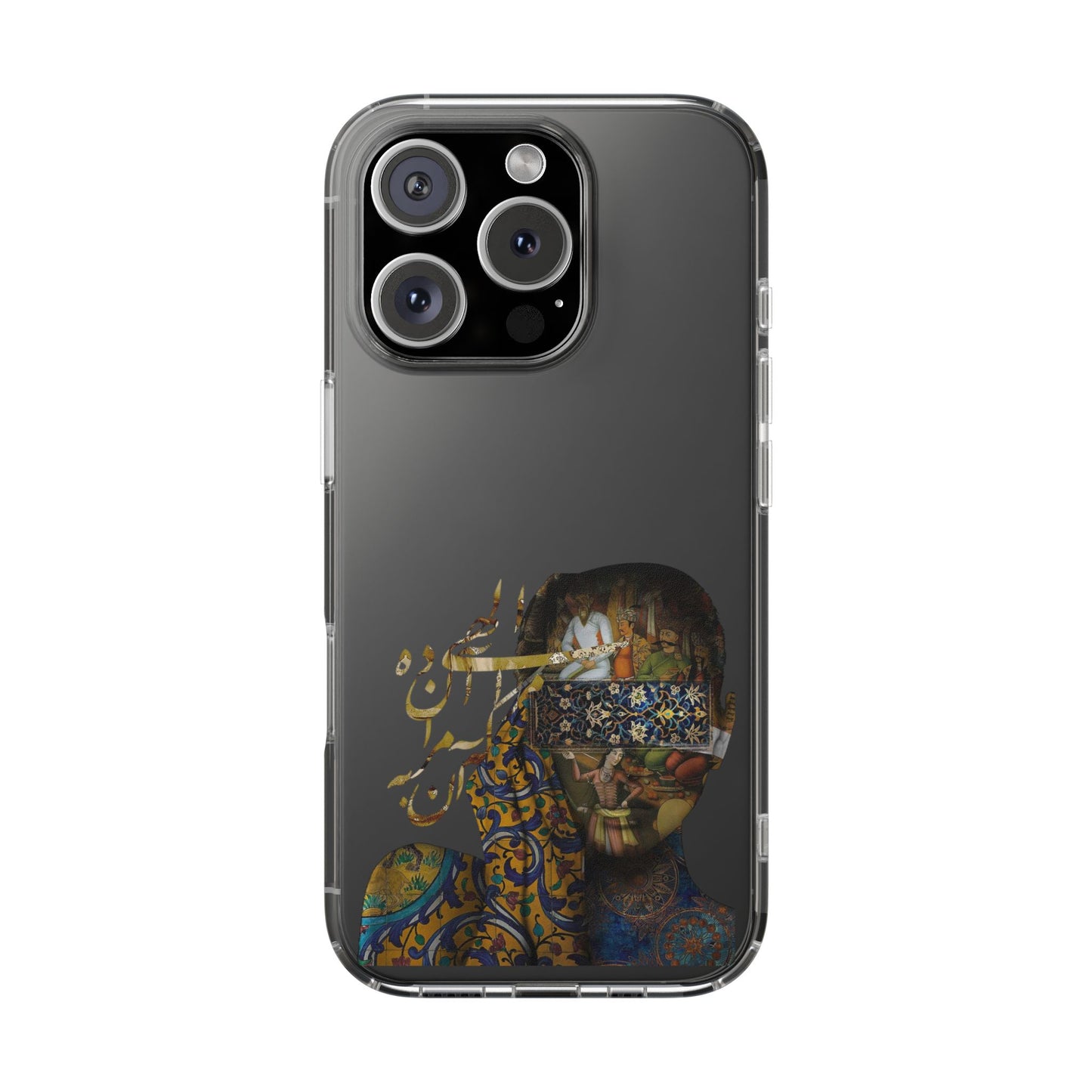 PERSIAN CLEAR PHONE CASE – CULTURAL FARSI DESIGN | "الهی مرا آن ده که آن به" |