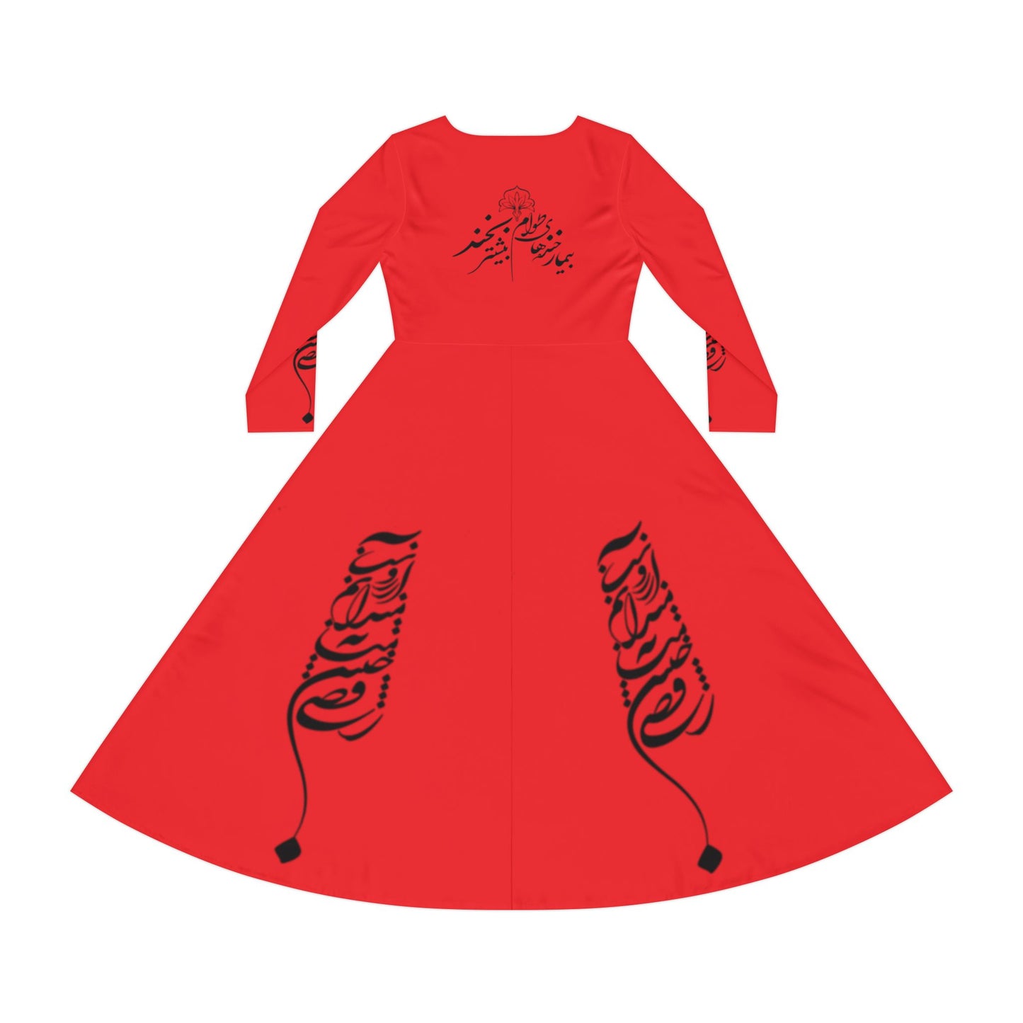 PERSIAN CALLIGRAPHY DANCE DRESS " بیمار خنده توام بیشتر"بخند