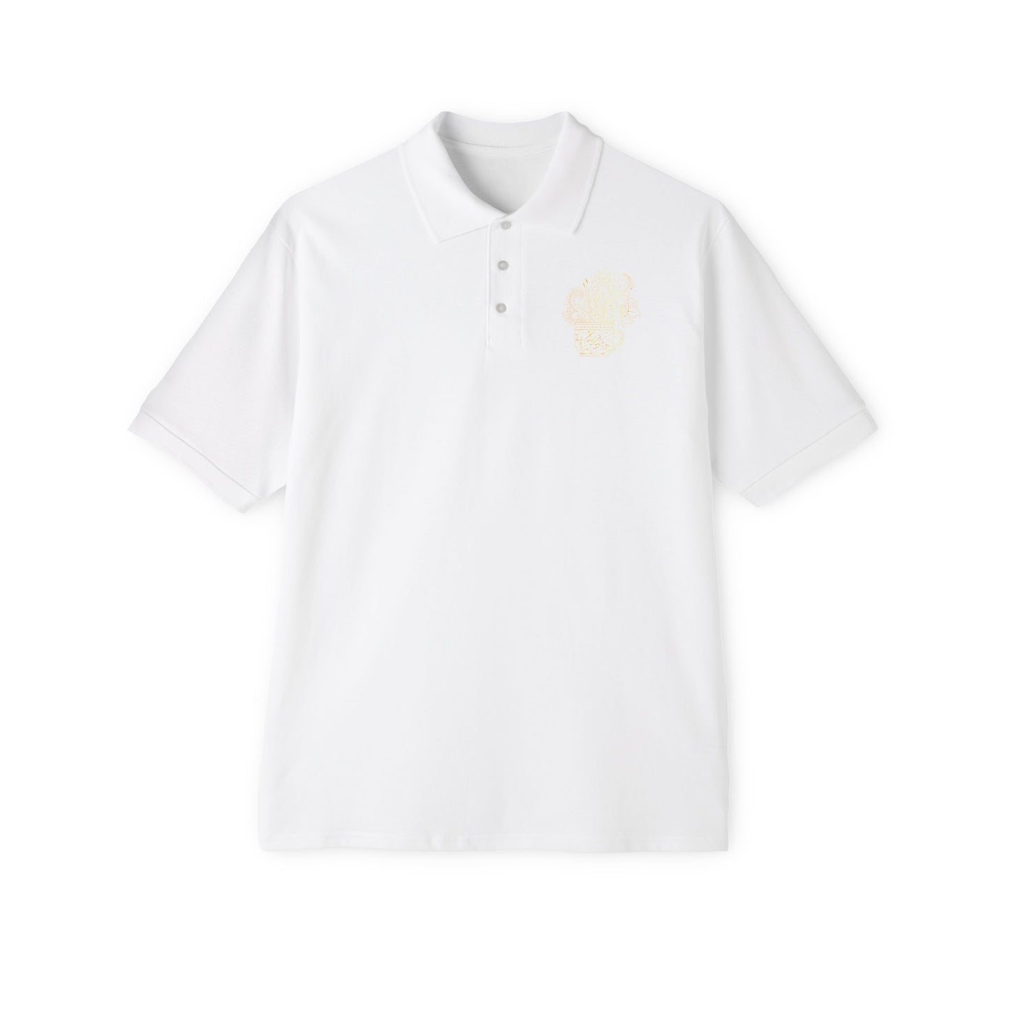 Men's Piqué Polo with persion Calligraphy