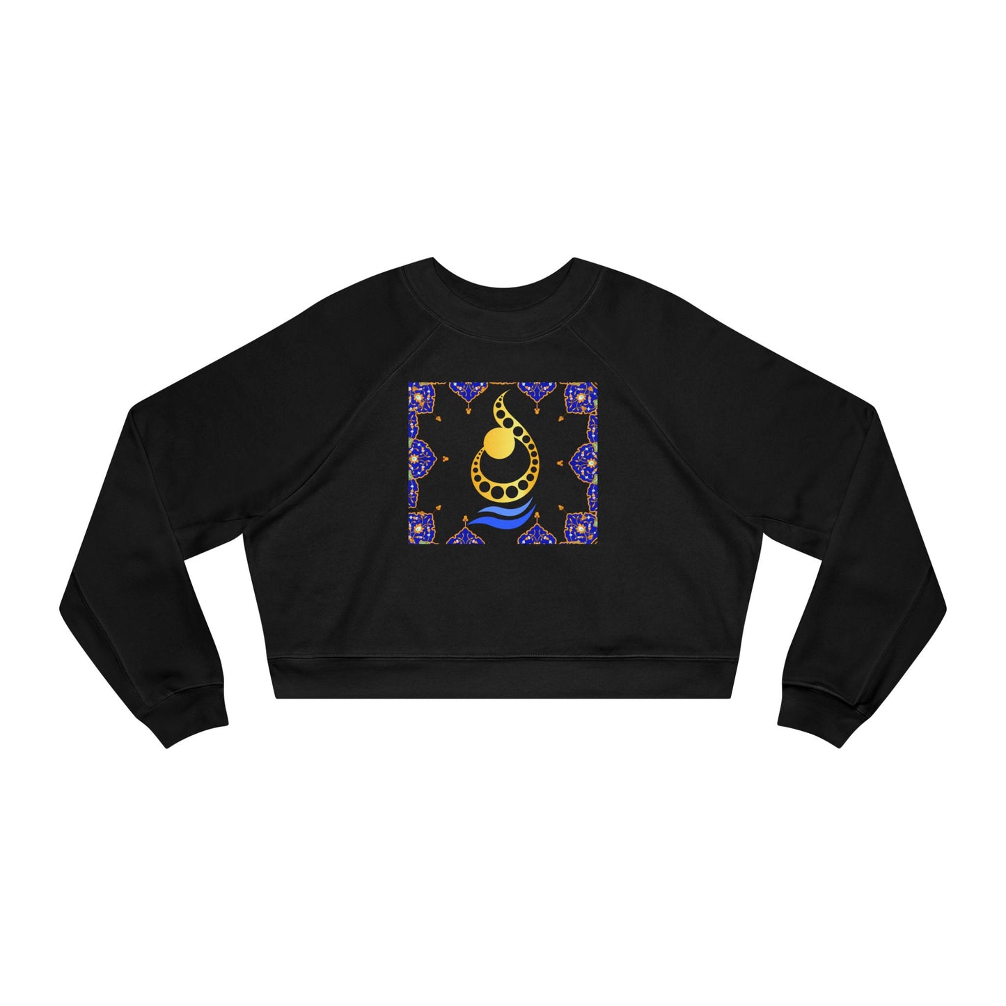 RUMI POEM & LETTER N " ن " CROP PULLOVER