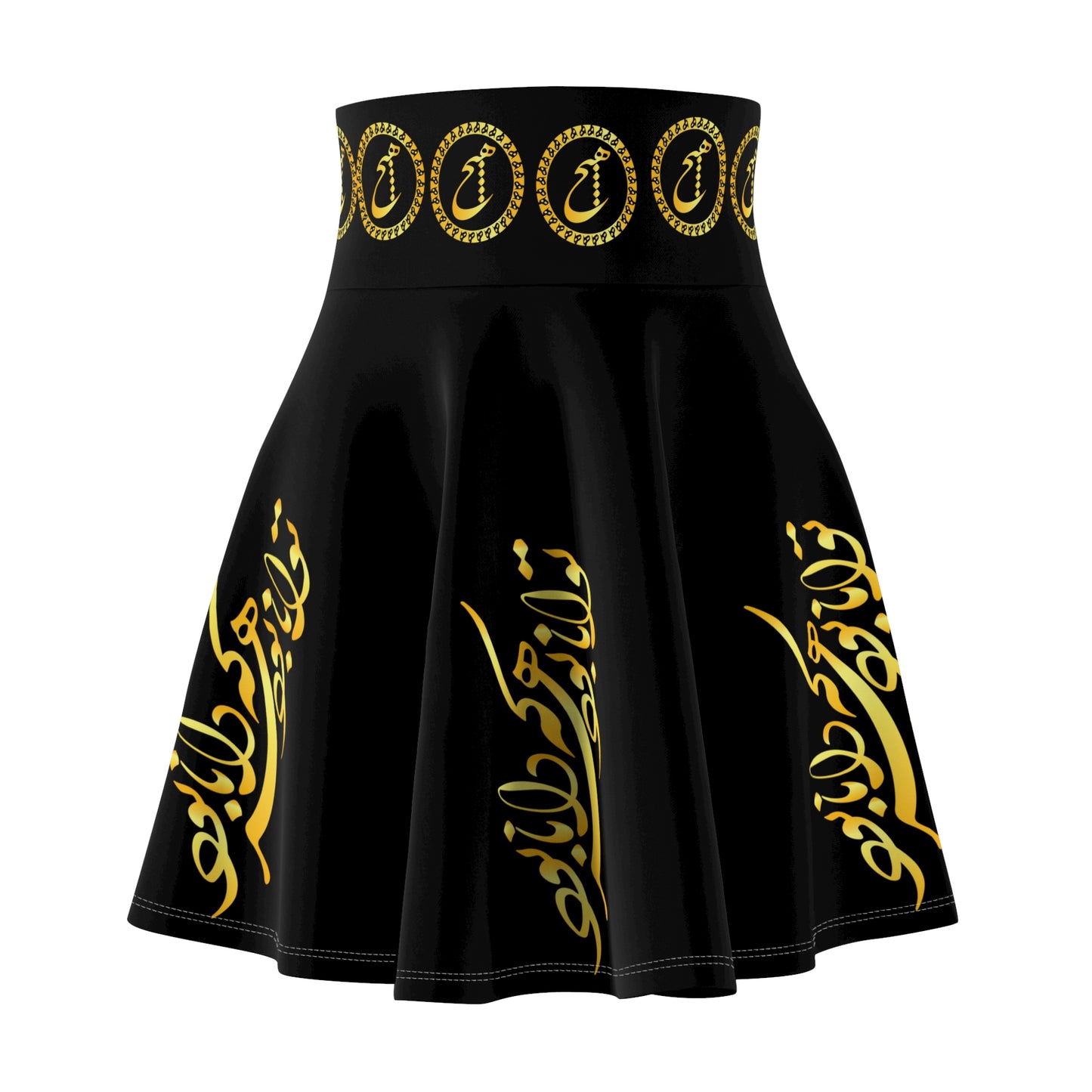 PERSIAN CALLIGRAPHY SKATER SKIRT توانا بود هر که دانا بود