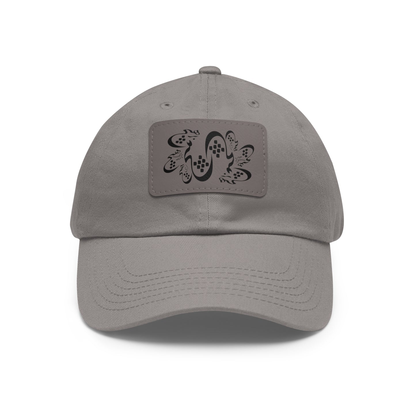 Persion Calligraphy Dad Hat with Leather Patch هیچ