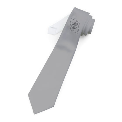 Necktie with Iran Map and Poam کراوات : همه عالم تن است و ایران دل