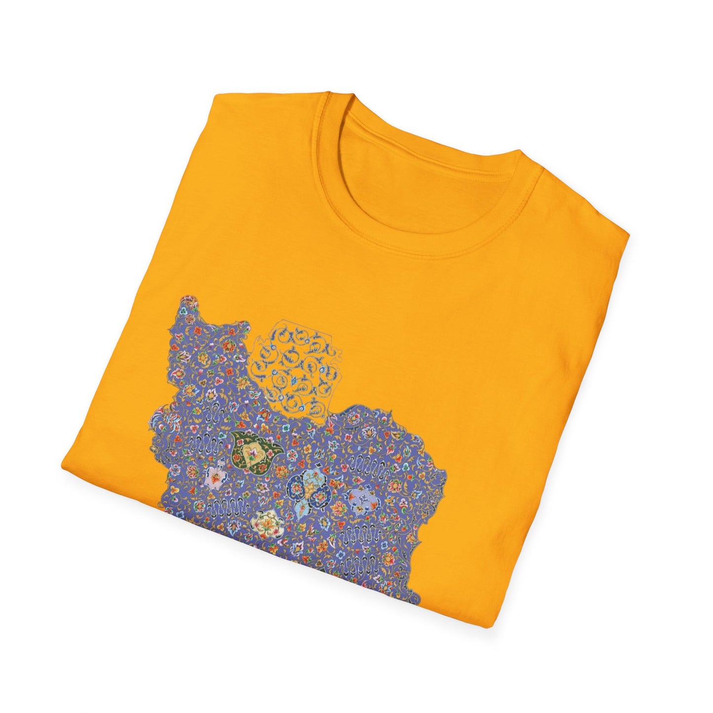 UNISEX IRAN MAP T-SHIRT WITH TAZHIB