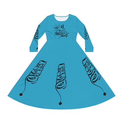 PERSIAN CALLIGRAPHY DANCE DRESS