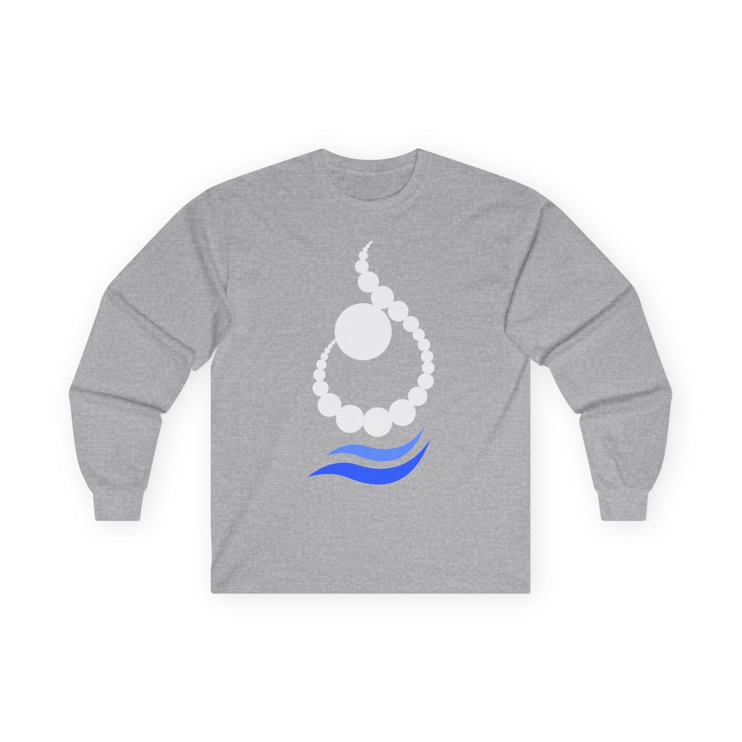 RELAXED WAVE LETTER “N / ن” LONG SLEEVE TEE