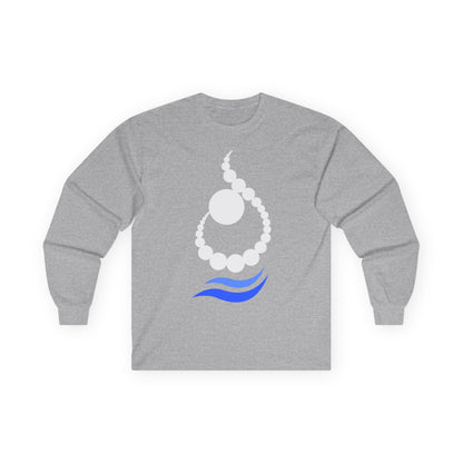 RELAXED WAVE LETTER “N / ن” LONG SLEEVE TEE