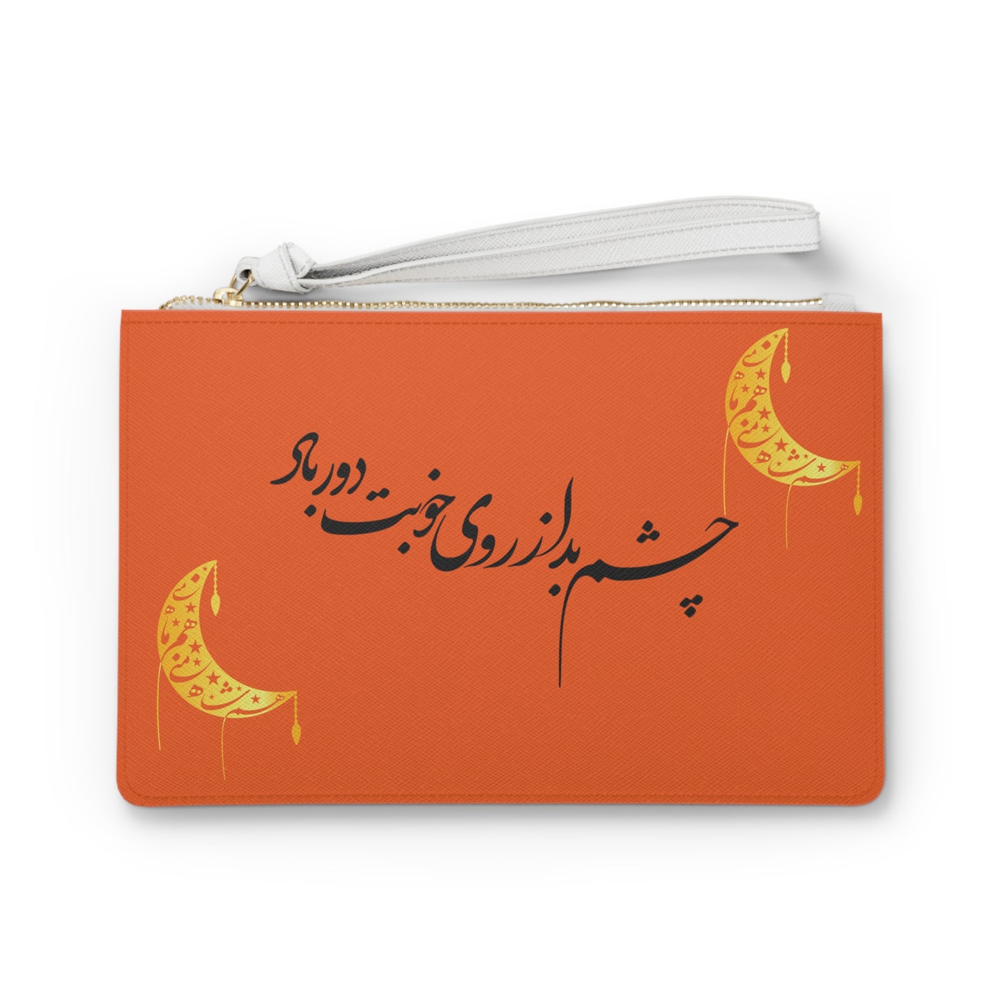 Clutch Bag Cosmetic Bag with Persion Calligraphy