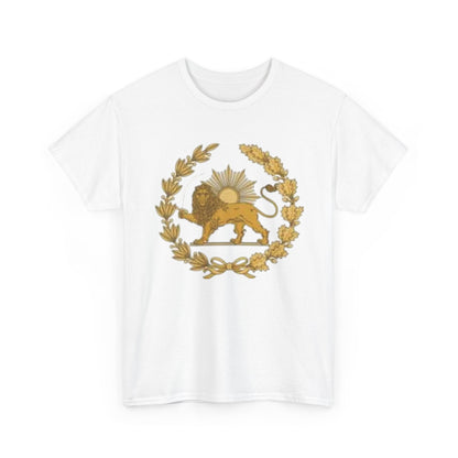 T-SHIRT VINTAGE LION PERSAN ET SOLEIL – SYMBOLE IRANIEN