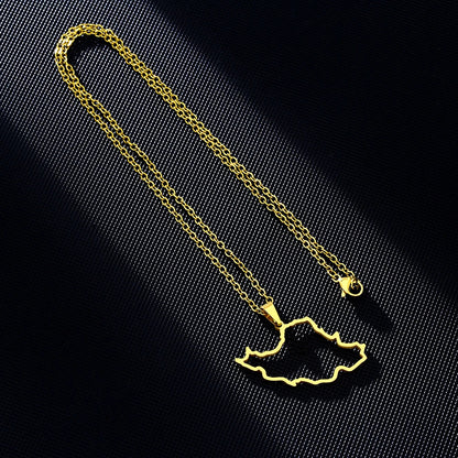 COLLIER PENDENTIF CARTE DE L'IRAN – « ایران » (Copie)