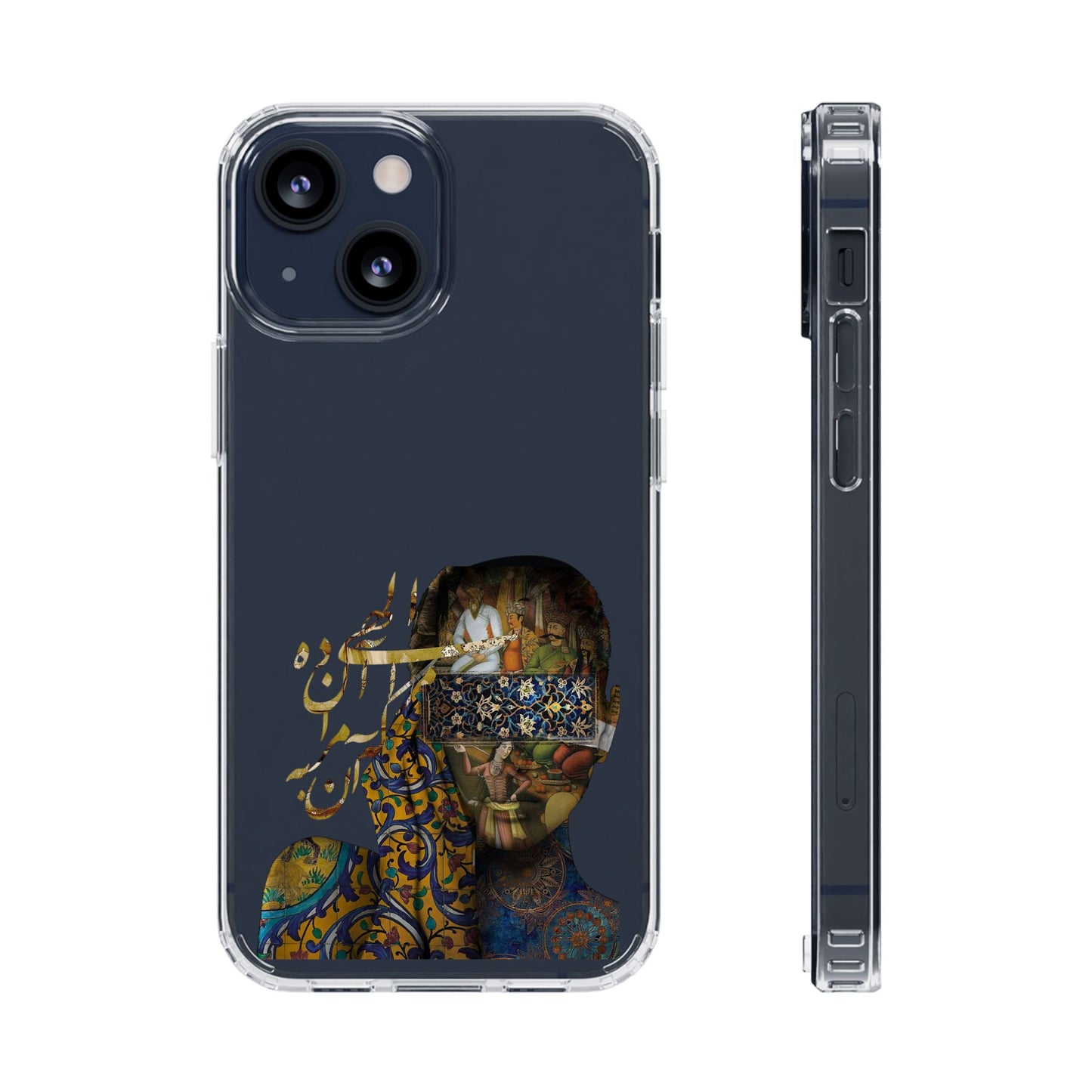 PERSIAN CLEAR PHONE CASE – CULTURAL FARSI DESIGN | "الهی مرا آن ده که آن به" |