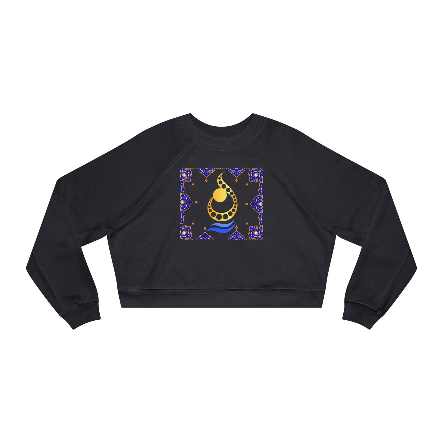 RUMI POEM & LETTER N " ن " CROP PULLOVER