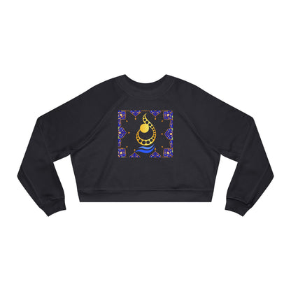 RUMI POEM & LETTER N " ن " CROP PULLOVER