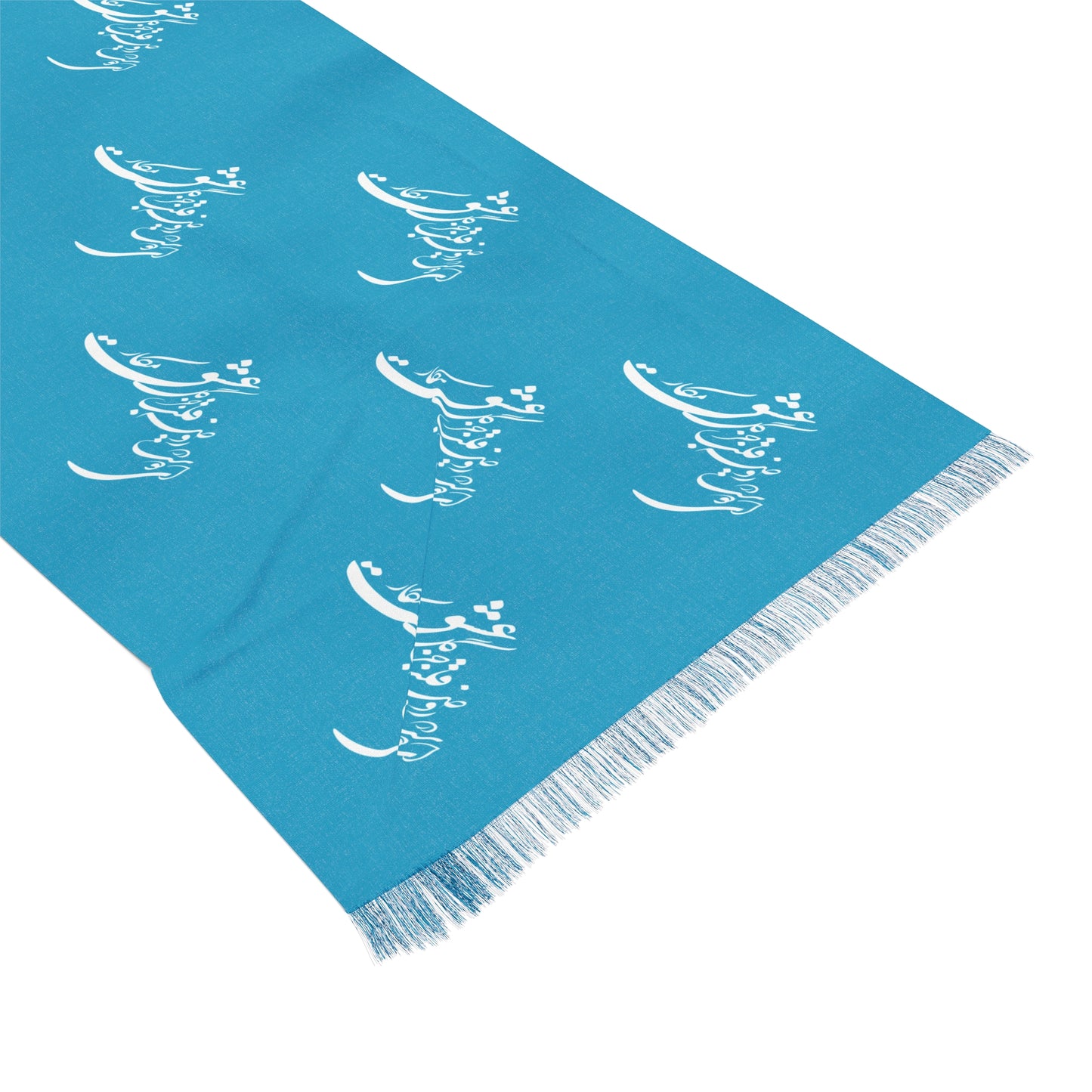PERSIAN CALLIGRAPHY SCARF ای دوست در روضه قلب جز گل عشق مکار