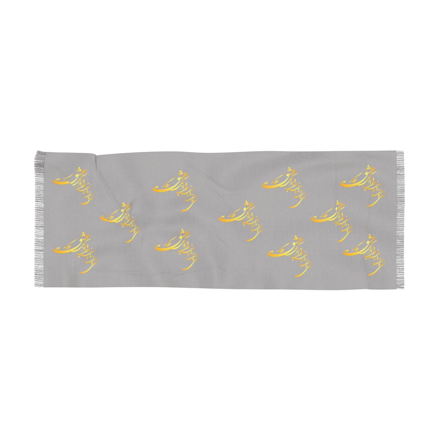 PERSIAN CALLIGRAPHY SCARF "ای دوست در روضه قلب جز گل عشق مکار"
