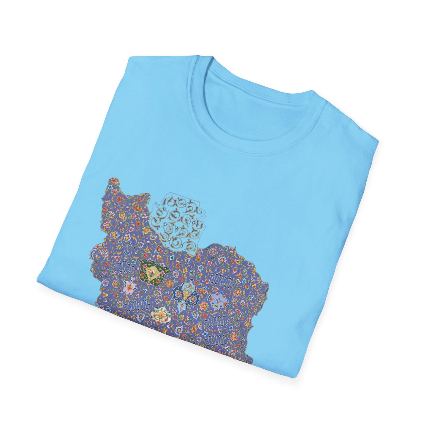 UNISEX IRAN MAP T-SHIRT WITH TAZHIB