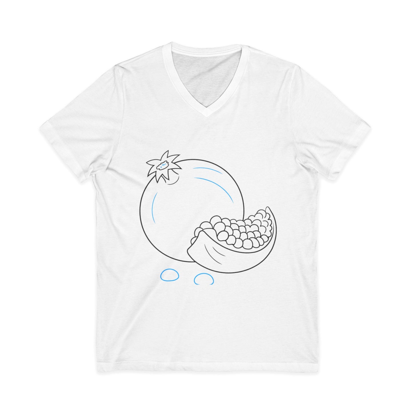 Pomegranate Bliss Unisex V-Neck Tee