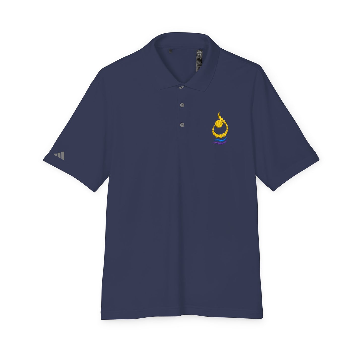 N ALPHABET ADIDAS POLO | ن EMBROIDERED DESIGN