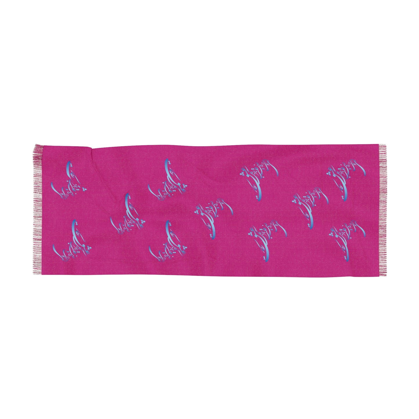 PERSIAN CALLIGRAPHY LIGHT SCARF ای دوست در روضه قلب جز گل عشق مکار