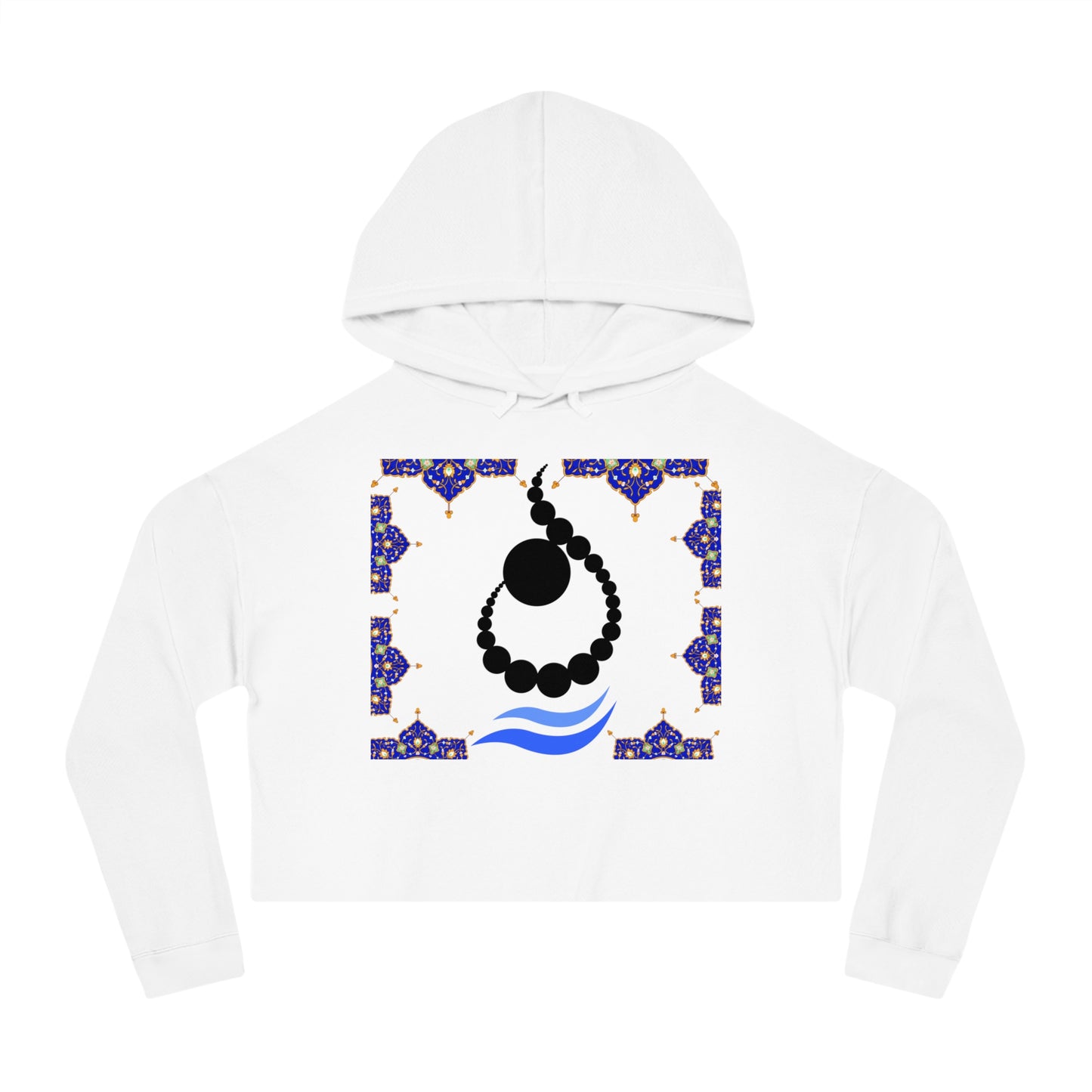 LATTER N & Tazhib Cropped Hoodie