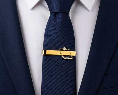 Iran Map Tie Clip – 18K Gold Plated Stainless Steel