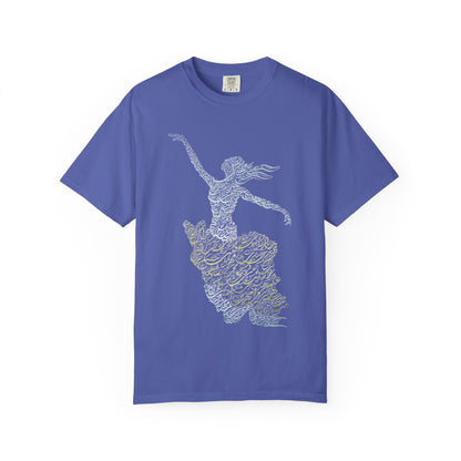 PERSIAN IRAN MAP WOMEN CALLIGRAPHY T-SHIRT