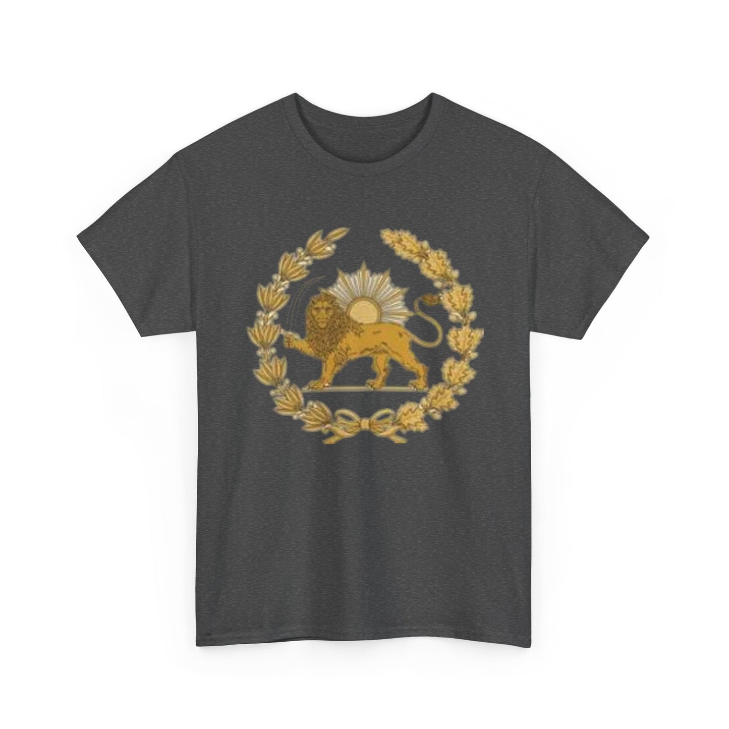 T-SHIRT VINTAGE LION PERSAN ET SOLEIL – SYMBOLE IRANIEN