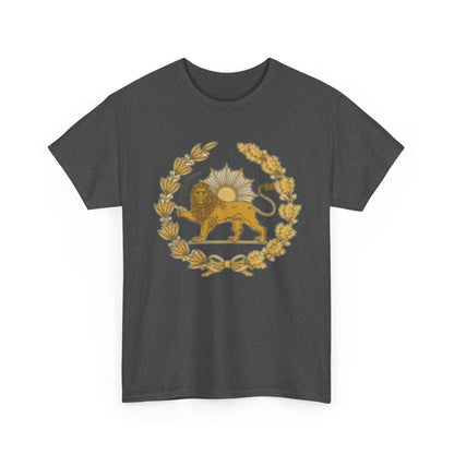 T-SHIRT VINTAGE LION PERSAN ET SOLEIL – SYMBOLE IRANIEN