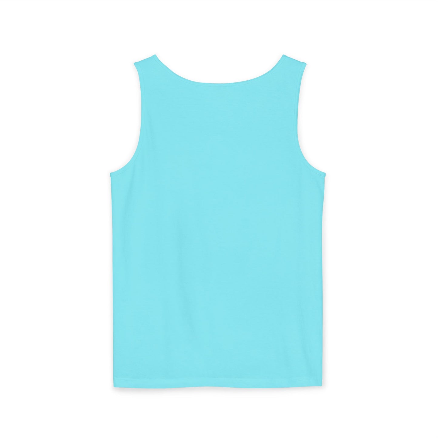 Women's Garment-Dyed Tank Top with Persion Calligraphy, Poam and Painting