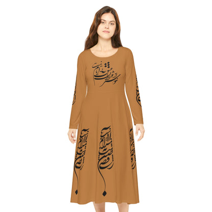 PERSIAN CALLIGRAPHY DANCE DRESS