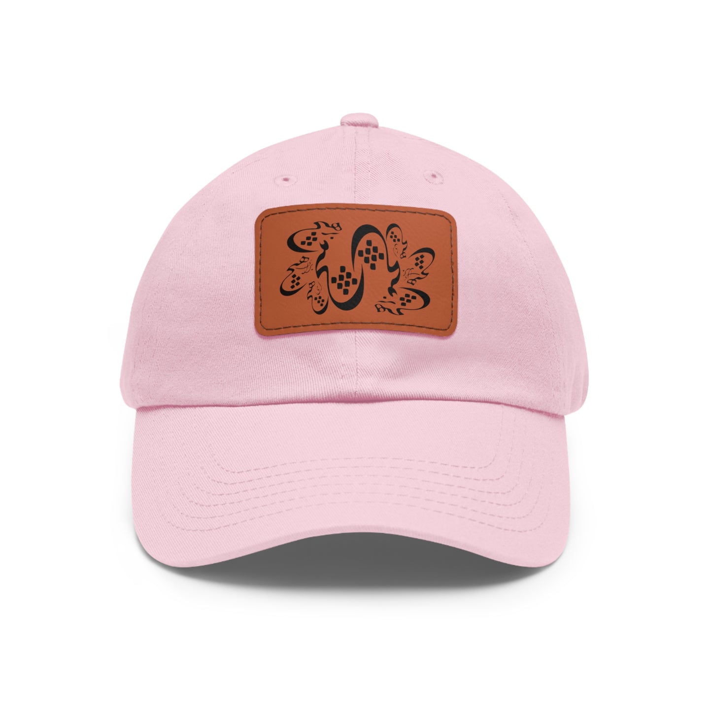 Persion Calligraphy Dad Hat with Leather Patch هیچ