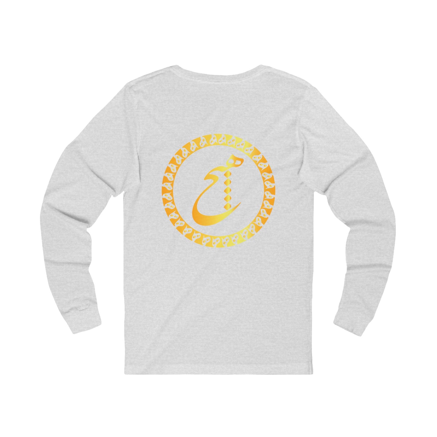 Unisex Jersey Long Sleeve Tee with Persion Calligraphy & poam