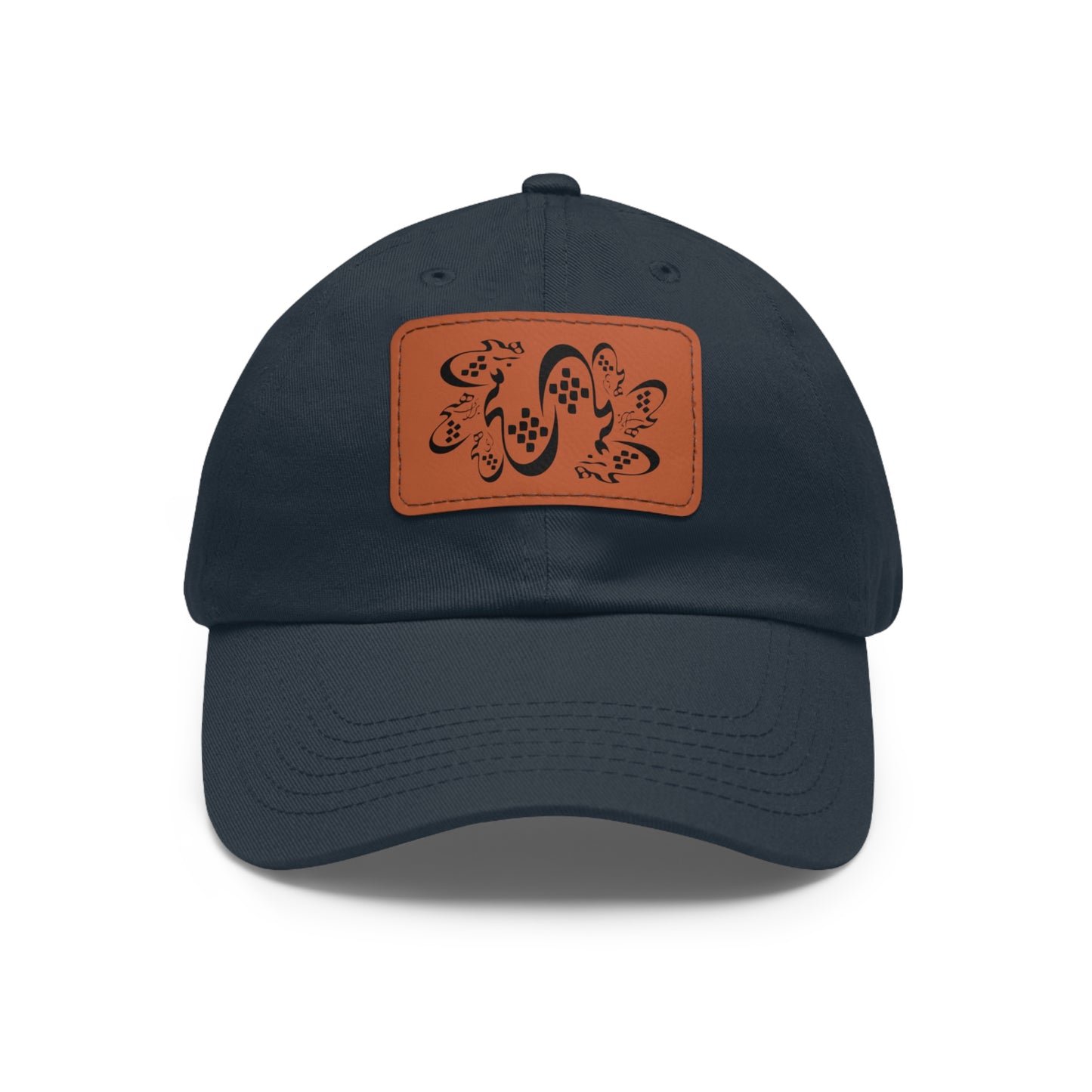 Persion Calligraphy Dad Hat with Leather Patch هیچ