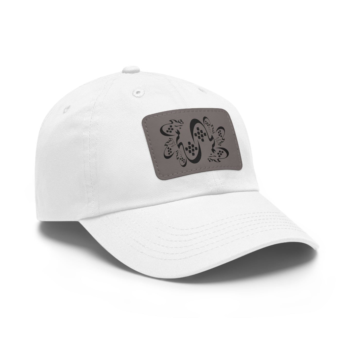 Persion Calligraphy Dad Hat with Leather Patch هیچ