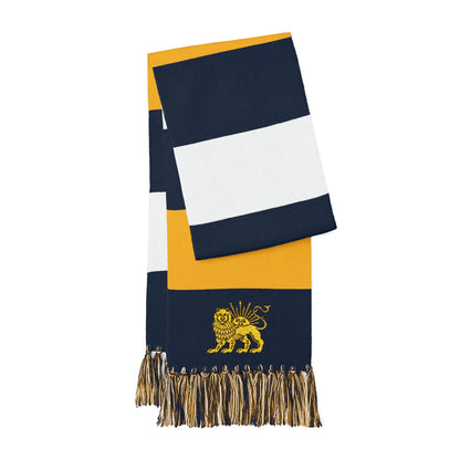 EMBROIDEDRED LION & SUN SCARF