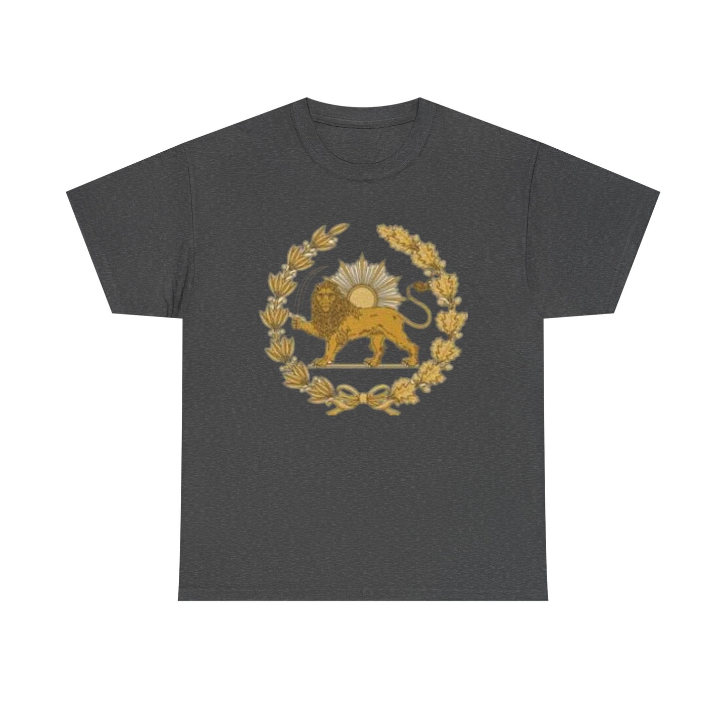T-SHIRT VINTAGE LION PERSAN ET SOLEIL – SYMBOLE IRANIEN