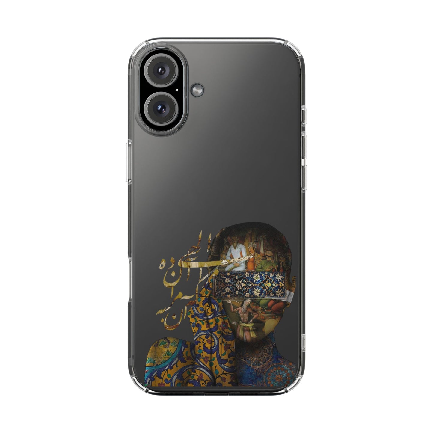 PERSIAN CLEAR PHONE CASE – CULTURAL FARSI DESIGN | "الهی مرا آن ده که آن به" |