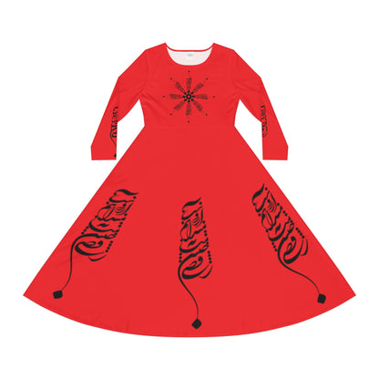 PERSIAN CALLIGRAPHY DANCE DRESS " بیمار خنده توام بیشتر"بخند