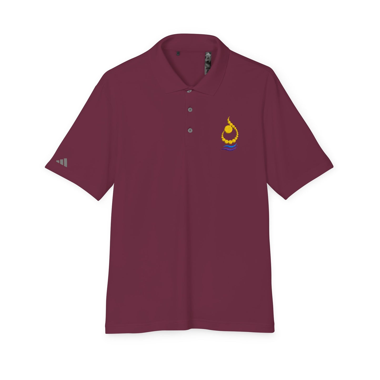 N ALPHABET ADIDAS POLO | ن EMBROIDERED DESIGN