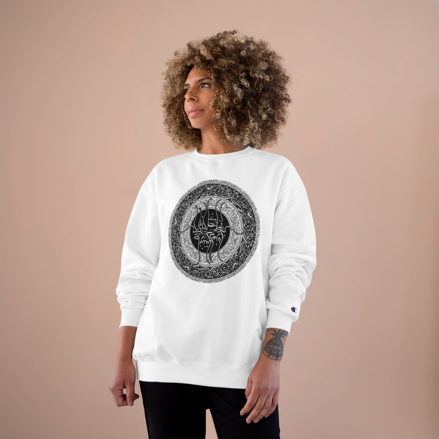 َUnisex Eco Champion Sweatshirt with Farsi Poem