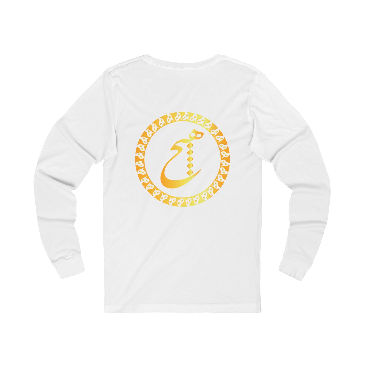 Unisex Jersey Long Sleeve Tee with Persion Calligraphy & poam