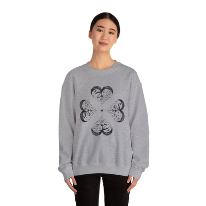 UNISEX FARSI CALLIGRAPHY HEART SWEATSHIRT: 'MAL MANI' BY MOEIN